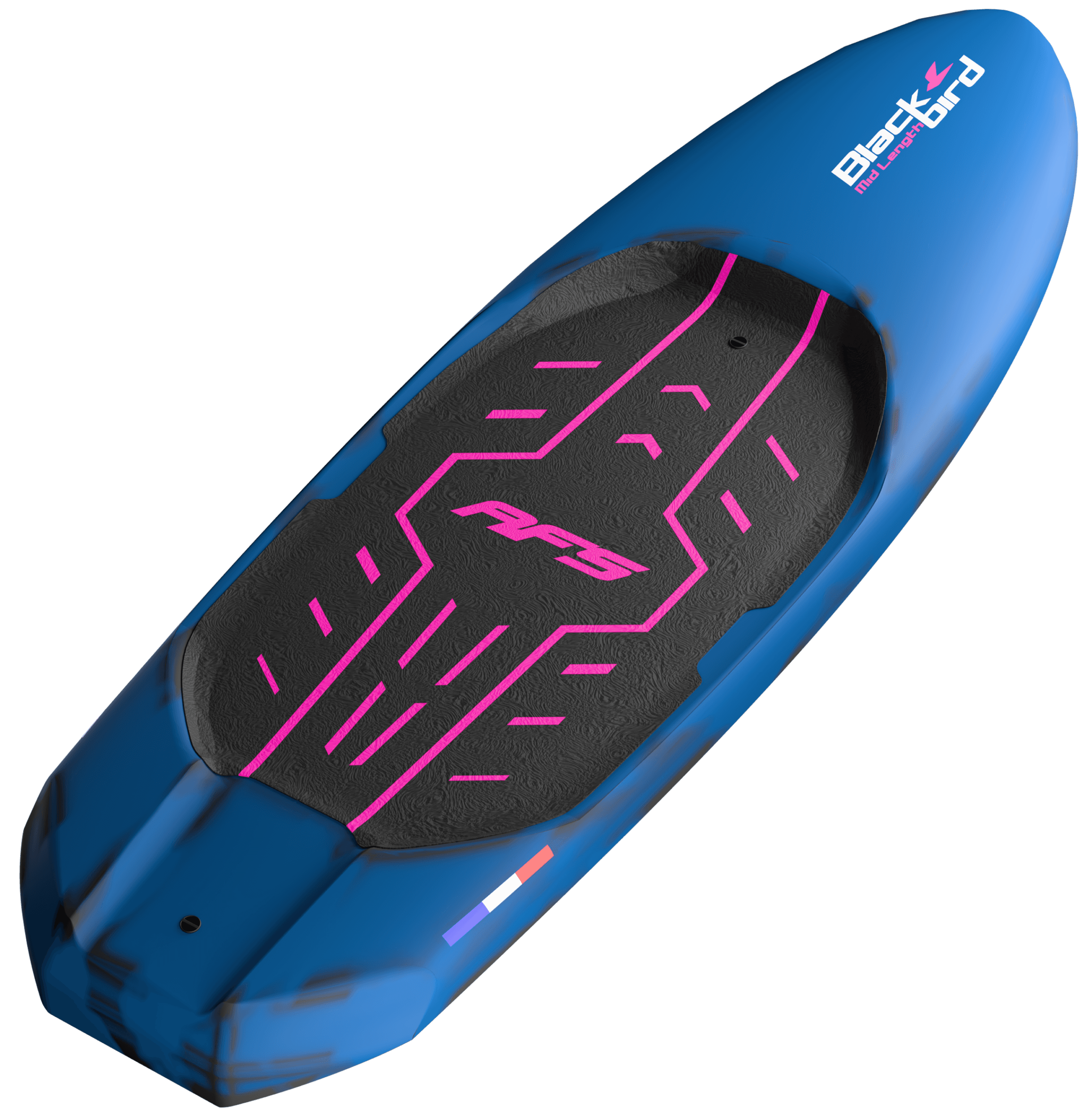 Blackbird Mid Length Carbon — Electric Blue, 5'8 size