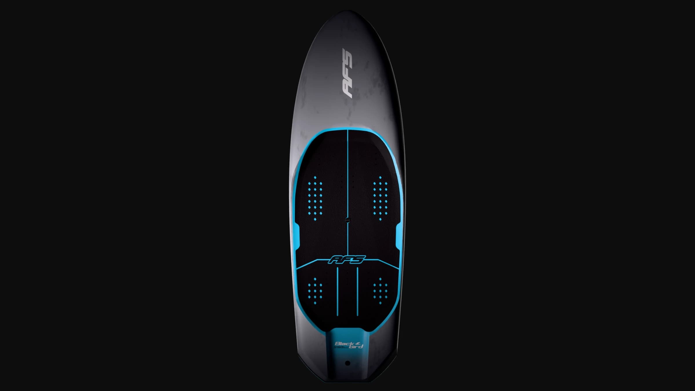 Blackbird Mid Length blue, deck view