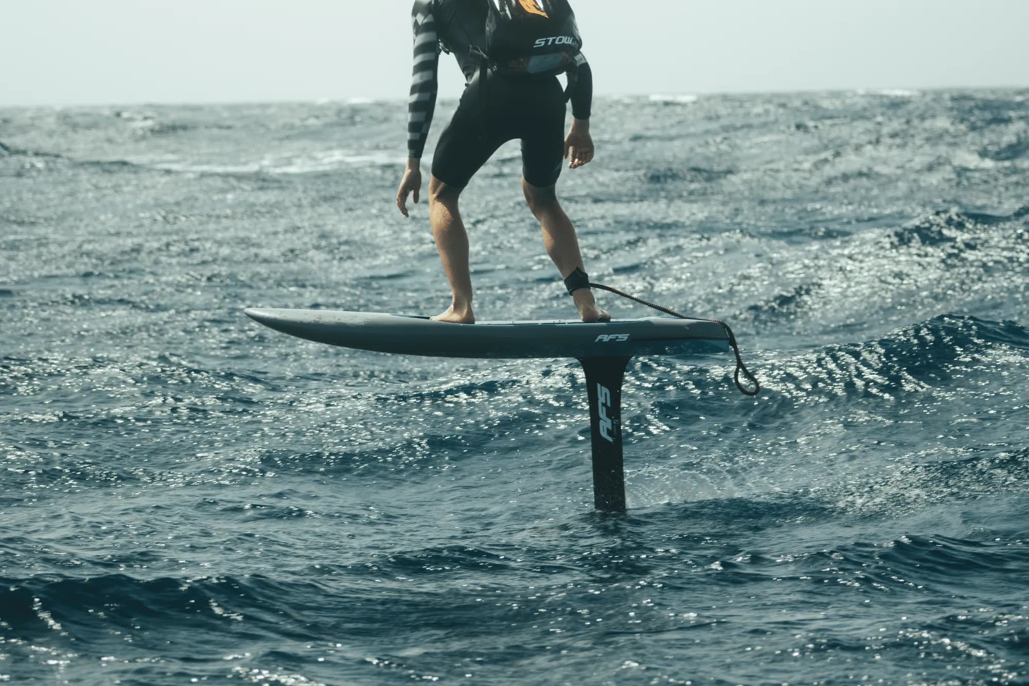 Rider foiling on the Blackbird Mid Length