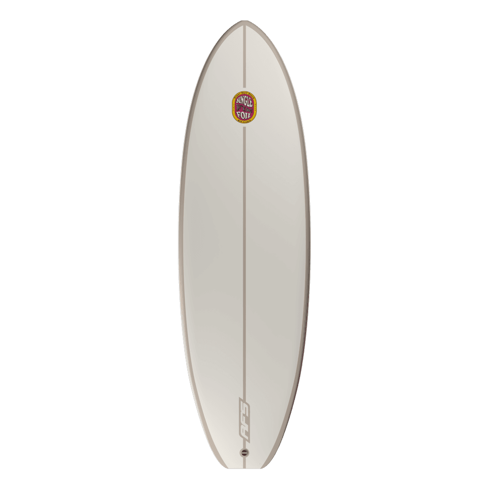 AFS Single F 5'4 board without pad, top view